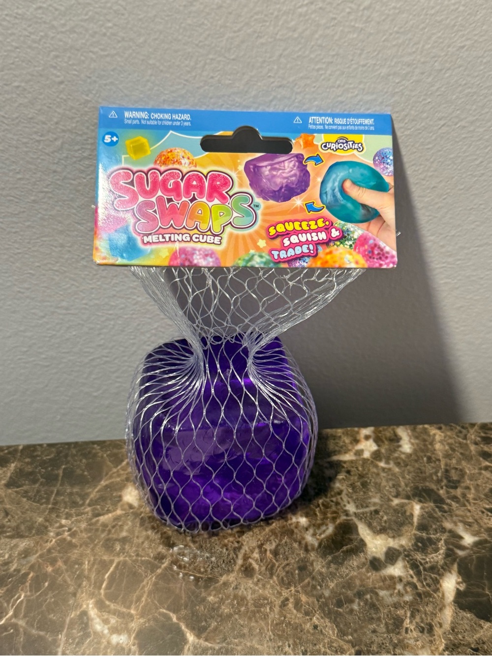 Orb Sugar Swaps Purple Melting Cube Kids Toy